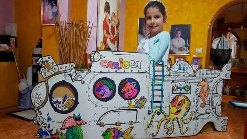 Los alumnos, con la ayuda de sus familias, acogieron con entusiasmo los retos y se volcaron para conseguir resultados espectaculares como el de la imagen (Foto TA)